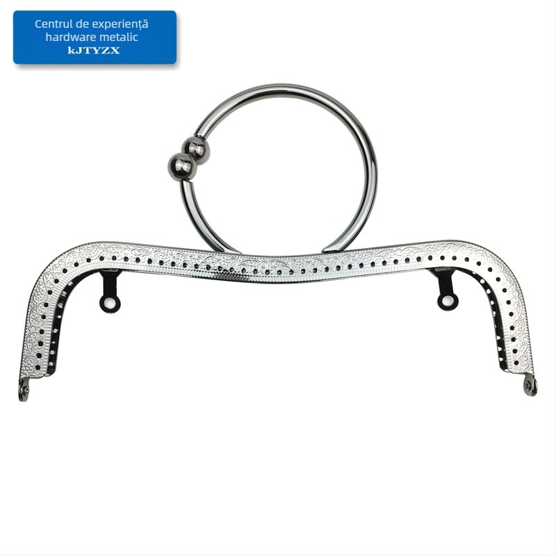 Koujin cadrul metalic pentru geantă - design embossat cu talie concavă, compatibil DIY