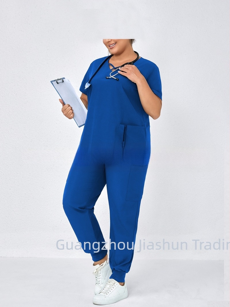 Top respirabil cu buzunar mat și set top-pantaloni, mâneci 3/4, amestec poliester-elastan, 90-95% poliester, stil japonez-coreean de relaxare, primăvara 2025