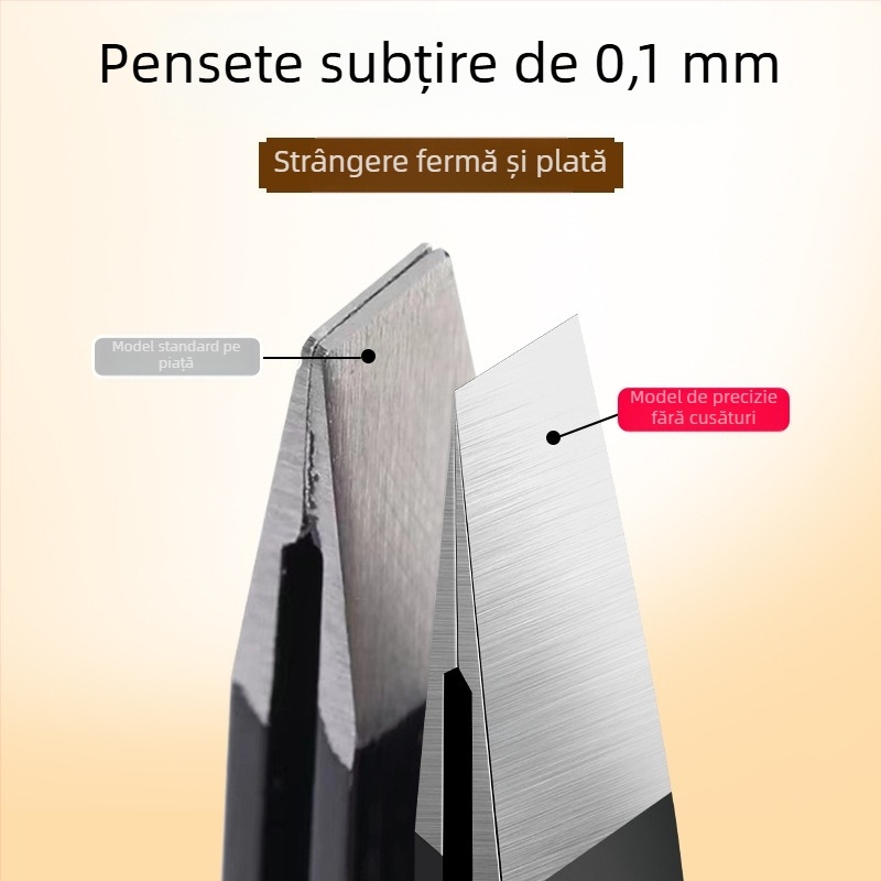 Little tianlai Clește pentru sprâncene, din oțel inoxidabil, precizie înaltă, pentru modelarea sprâncenelor și îndepărtarea părului de pe barbă