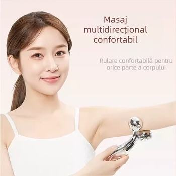 Masaj facial în formă de V cu role 3D și control prin cablu