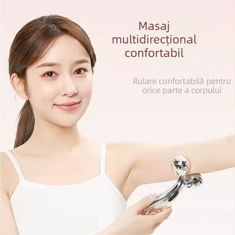 Masaj facial în formă de V cu role 3D și control prin cablu