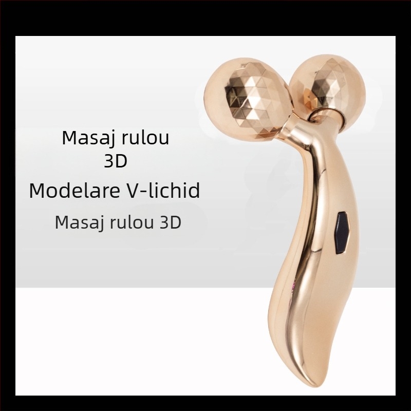 Masaj facial în formă de V cu role 3D și control prin cablu