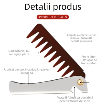 Pieptene Mythus ABS boutique de înaltă calitate, etichetă privată disponibilă