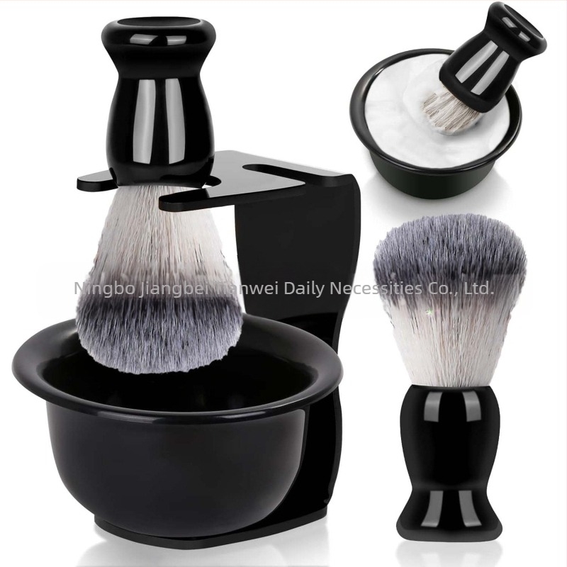 Set de ras TIANWEI: ceașcă pentru spumă, perie de ras, suport pentru lame, săpun/cremă de ras și set de lame; 50 de seturi în cutie