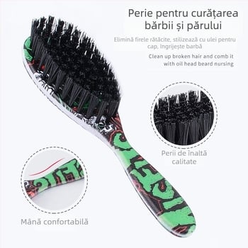 CestoMen Pieptene pentru barbă și păr – ABS material, design compact, îngrijire zilnică