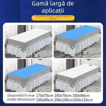 Foaie de unică folosință pentru saloane de înfrumusețare, din material nețesut, impermeabilă la apă și la ulei, îngroșată, moale și respirabilă