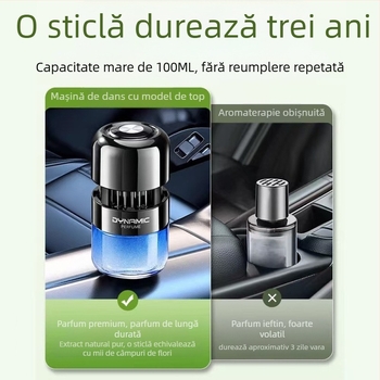 Difuzor de aromaterapie pentru mașină, suport din sticlă pentru parfum, parfum Gardenia, eliminarea mirosurilor și a formaldehidei, montaj pe scaun