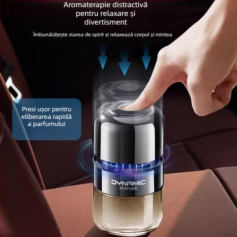 Difuzor de aromaterapie pentru mașină, suport din sticlă pentru parfum, parfum Gardenia, eliminarea mirosurilor și a formaldehidei, montaj pe scaun