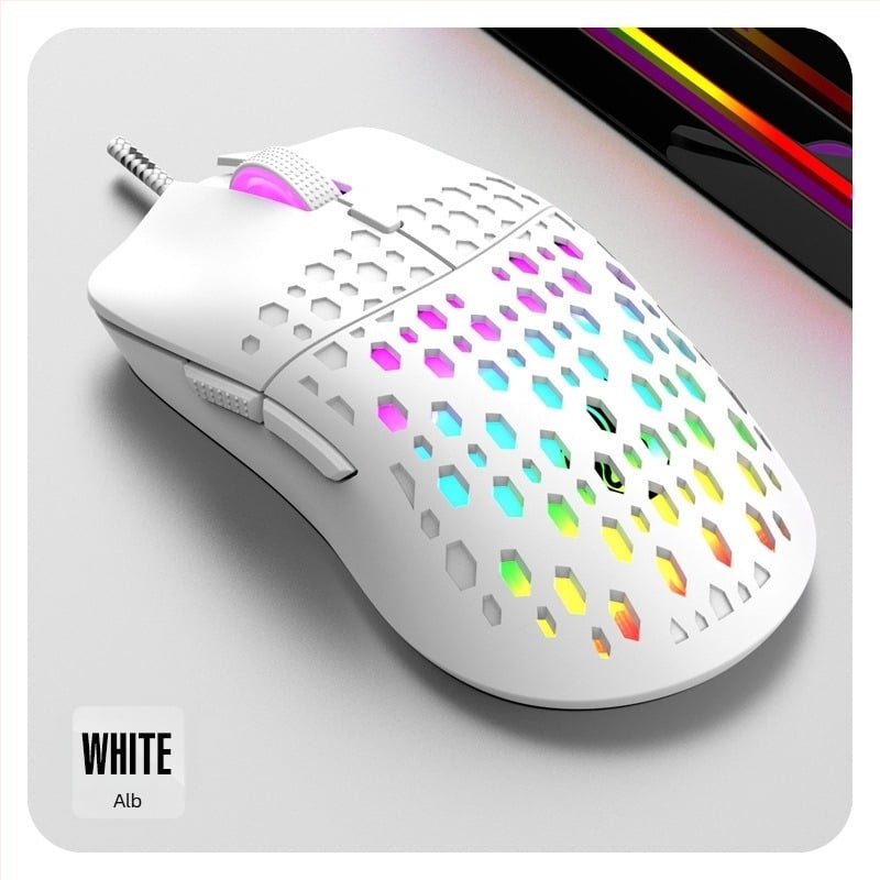 RAIKU G701 mouse de joc USB, 6 butoane, cablu împletit 1,5 m