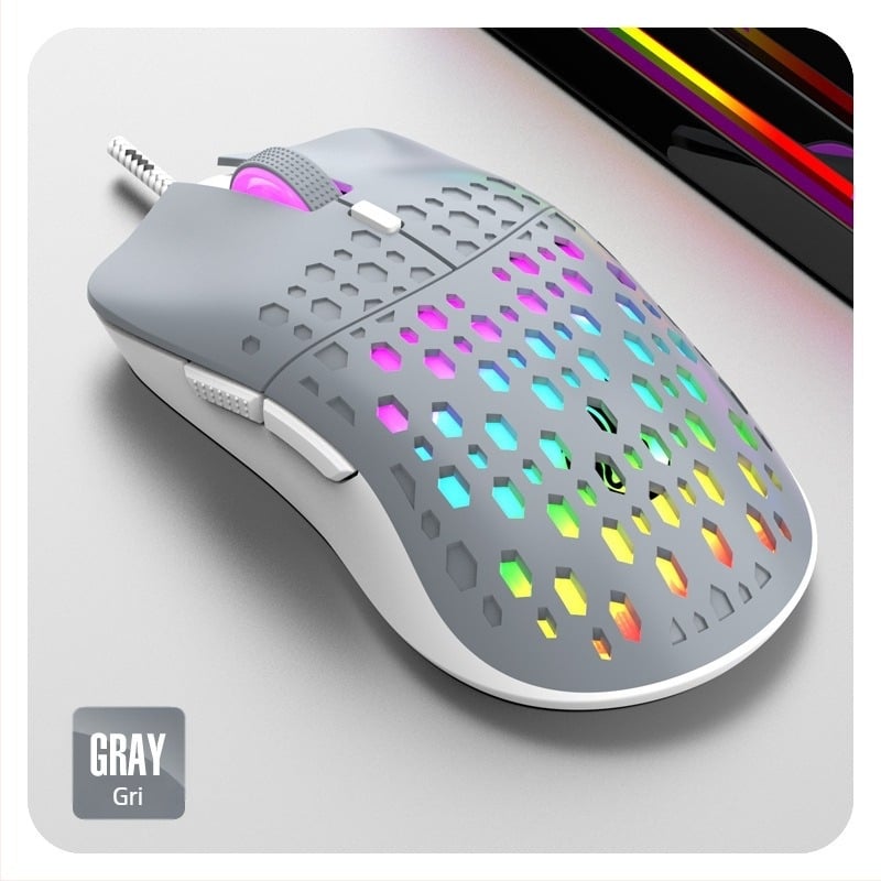 RAIKU G701 mouse de joc USB, 6 butoane, cablu împletit 1,5 m
