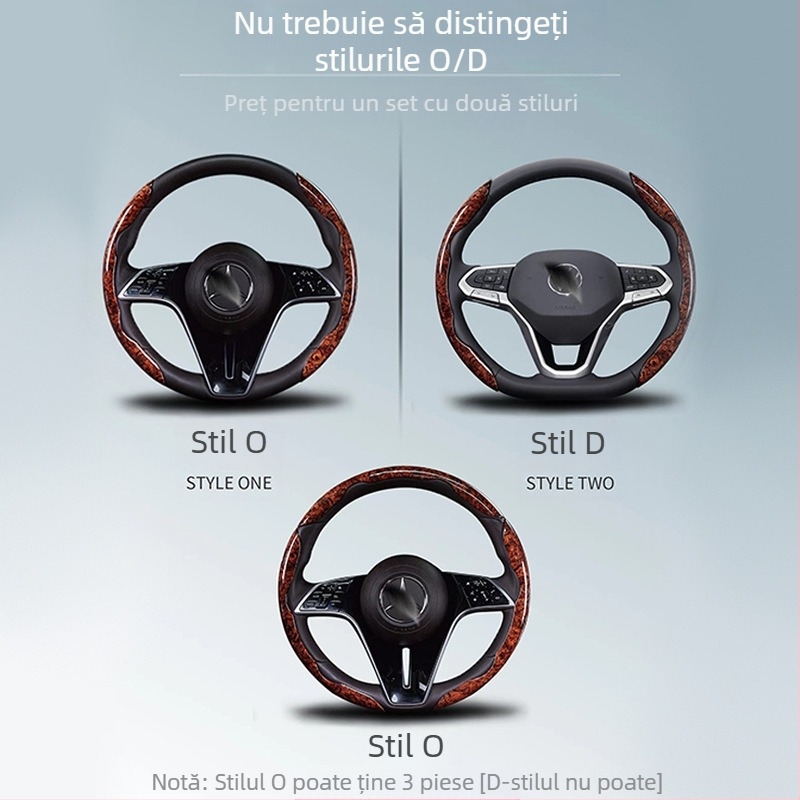 Husă volan Yizhi Valley, fibră naturală, universal pentru patru sezoane, instalare universală, stil matur.