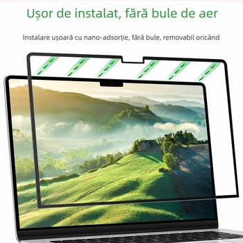 Film magnetic anti-lumină albastră pentru MacBook Pro, finisaj mat anti-reflexie, PET în trei straturi, tratament de suprafață, compatibil cu MacBook Pro