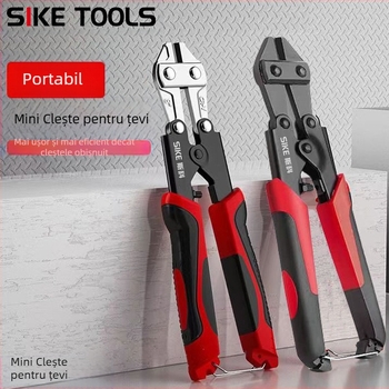 Clește mini industrial pentru sârmă – duritate înaltă, economie de efort, pentru tăierea plaselor metalice și a lanțurilor