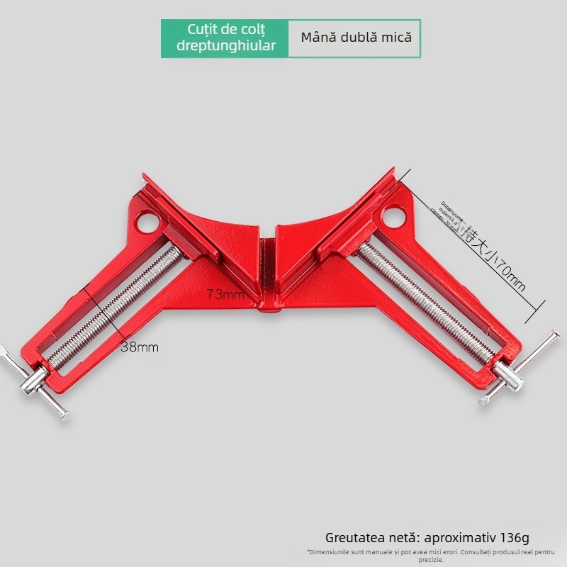 Clema unghi drept de 90° pentru tâmplărie – clemă rapidă de sudură, suport multiplu (acvariu)