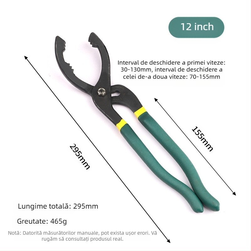 Cheie pentru filtru de ulei cu cap înclinat, tip universal, oțel S2, DLYT