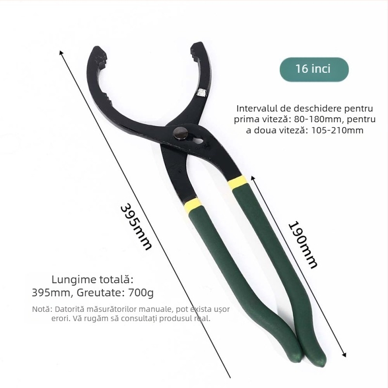 Cheie pentru filtru de ulei cu cap înclinat, tip universal, oțel S2, DLYT