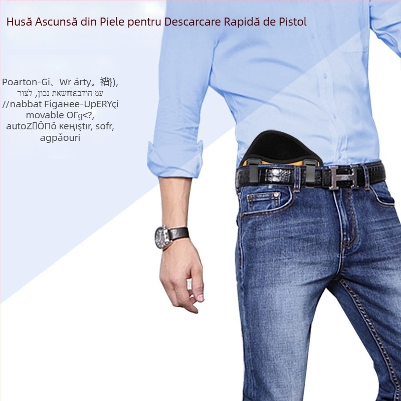 Husă pistol G17 | Material PU | Tragere rapidă | Rezistentă la apă și uzură | Pentru antrenament în aer liber