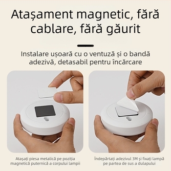 Proiector LED reîncărcabil cu telecomandă, iluminare de expunere cu autocolant magnetic pentru vitrina de vinuri