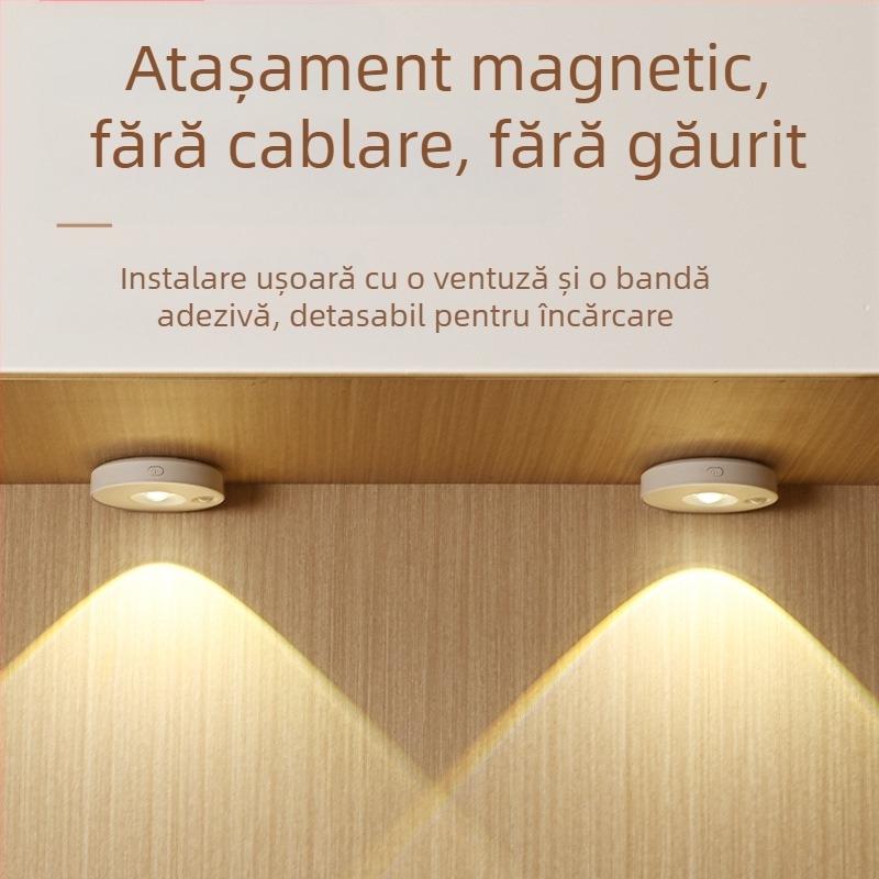 Proiector LED reîncărcabil cu telecomandă, iluminare de expunere cu autocolant magnetic pentru vitrina de vinuri