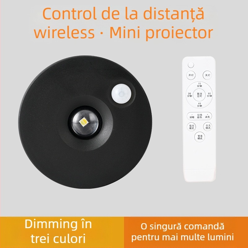 Proiector LED reîncărcabil cu telecomandă, iluminare de expunere cu autocolant magnetic pentru vitrina de vinuri