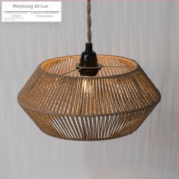 Abajur suspendat din hârtie, model XH24-381, material: hârtie, grosime 5 mm, potrivit pentru dormitor, vestibul, restaurant, bar, cafenea și hotel.