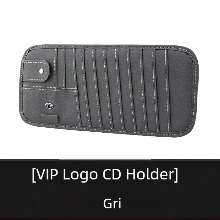 Geantă de depozitare auto cu suport pentru CD și carduri – Linda, set de 9 piese