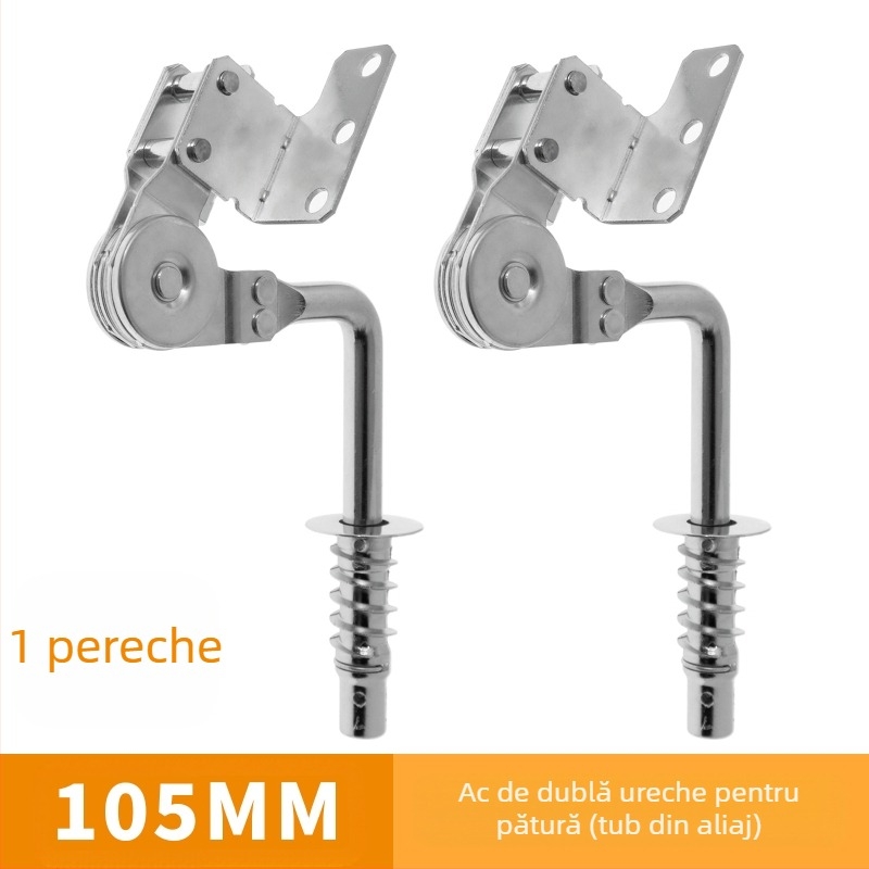 Balama pentru tetieră binaurală pentru canapea, model JBG-55, fier, hardware galvanizat, canapea funcțională, stil modern minimalist