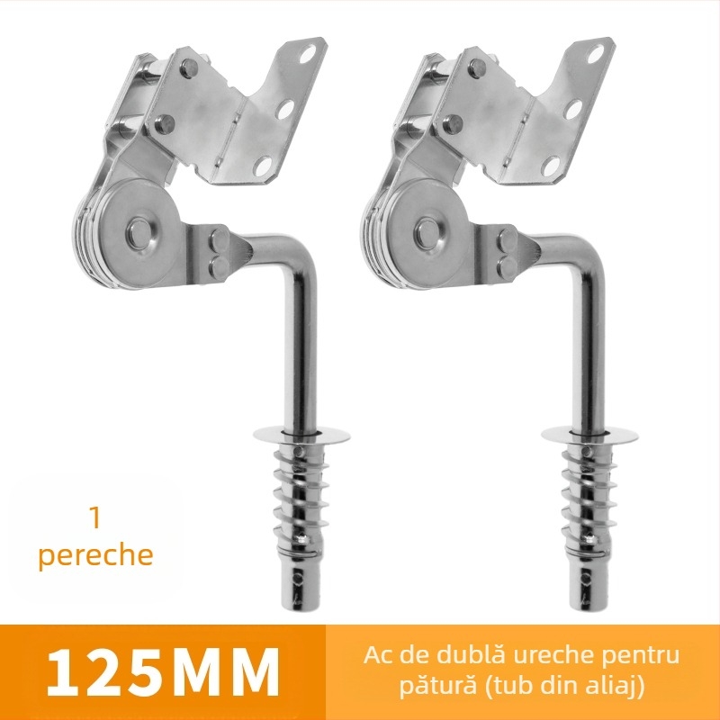 Balama pentru tetieră binaurală pentru canapea, model JBG-55, fier, hardware galvanizat, canapea funcțională, stil modern minimalist