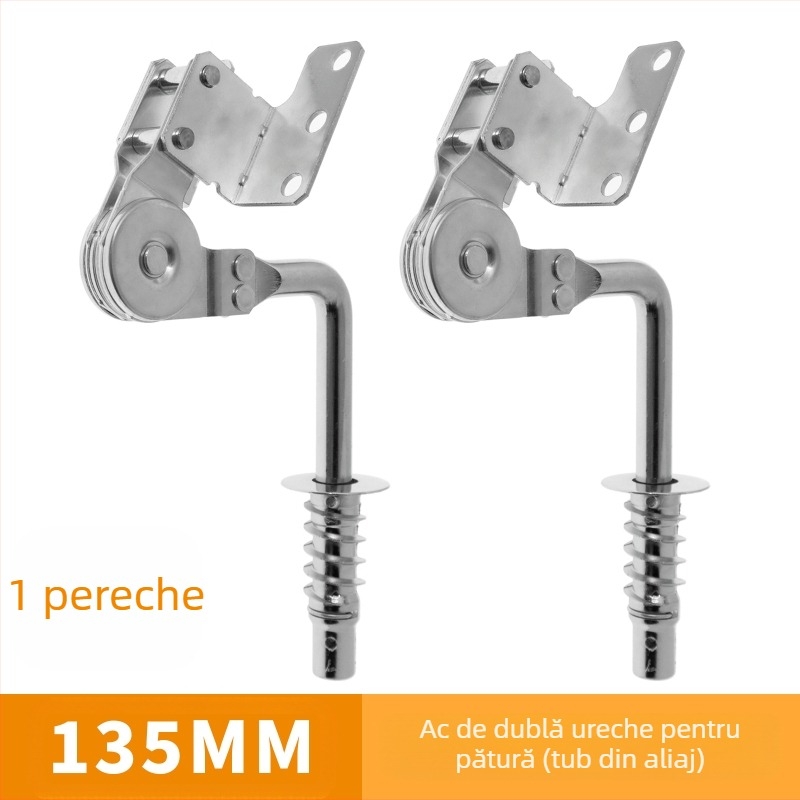 Balama pentru tetieră binaurală pentru canapea, model JBG-55, fier, hardware galvanizat, canapea funcțională, stil modern minimalist