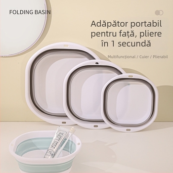 Lighean pliabil din PP, portabil, multifuncțional, 520 g, 50 bucăți în ambalaj, lansat în toamna 2017