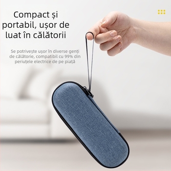 Casetă EVA de depozitare pentru periuța electrică – rezistentă la șocuri, la cădere, la zgârieturi, impermeabilă, universală pentru călătorii și utilizare acasă