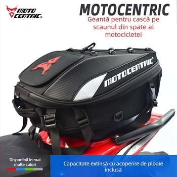 MOTOCENTRIC Knight Pack Geantă pentru cască de motocicletă – capacitate mare, material Oxford, personalizare disponibilă