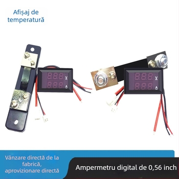 ZY LED DC măsurător cu afișaj dublu pentru tensiune și curent (DC 7–100 V, 10/50/100 A)