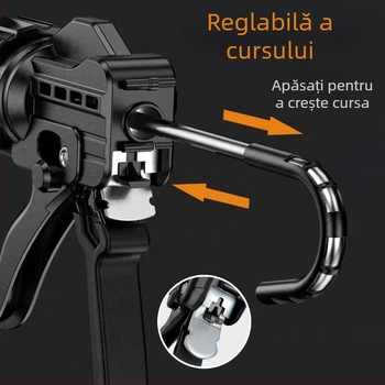 Pistol de etanșare, corp din aliaj de aluminiu, greutate 0,7 kg, seria pistol de etanșare