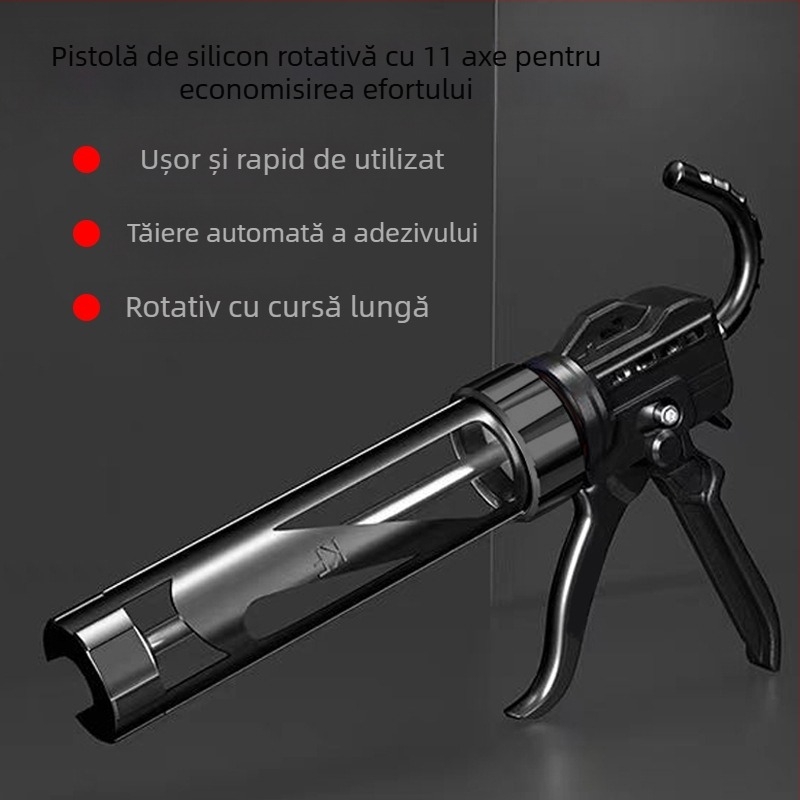 Pistol de etanșare, corp din aliaj de aluminiu, greutate 0,7 kg, seria pistol de etanșare
