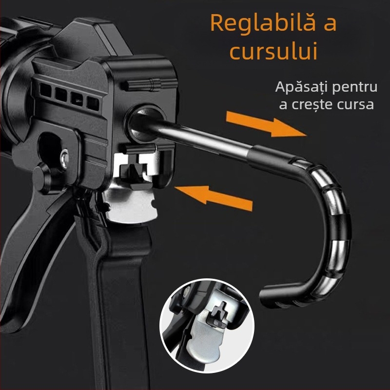 Pistol de etanșare, corp din aliaj de aluminiu, greutate 0,7 kg, seria pistol de etanșare