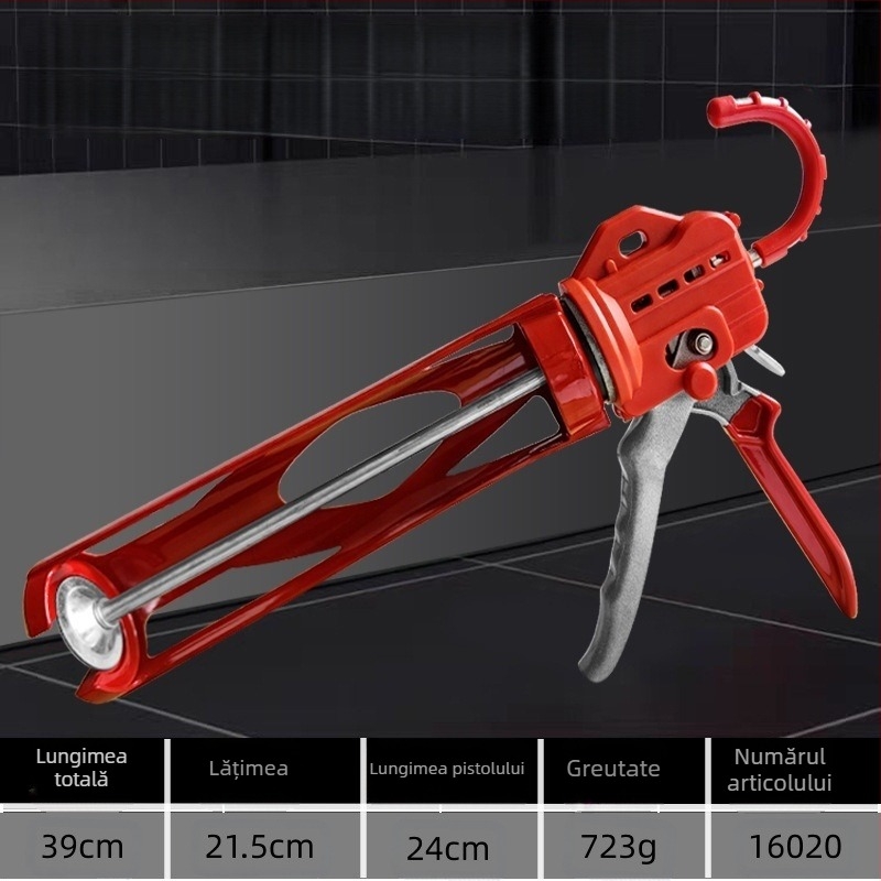 Pistol de etanșare, corp din aliaj de aluminiu, greutate 0,7 kg, seria pistol de etanșare