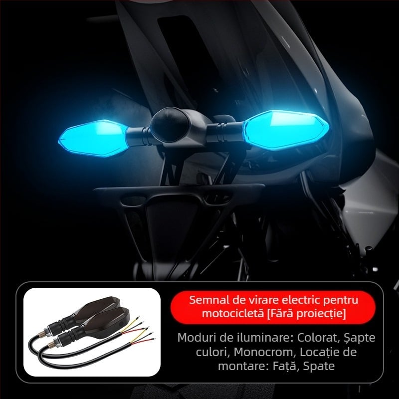 Lampă LED pentru semnalizare și proiecție pe motocicletă, pentru motociclete electrice, 9.5W 12V, Tip a.b semnal, durata de viață 30000h