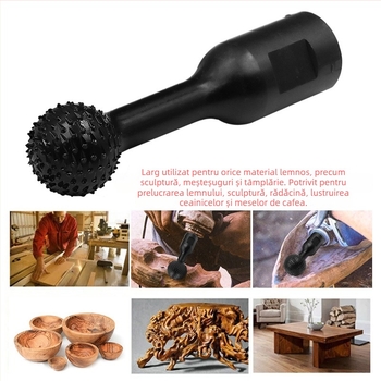 Cap de freză pentru polizor unghiular, cap sferic pentru gravură în lemn — Brand Xing Weiqiang, Model 202210071657, Material: oțel carbon