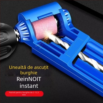 Unealtă portabilă de șlefuire pentru bormașină, cap cilindric, corp din ABS metal, modelul 25×25, aplicație: cap de șlefuire