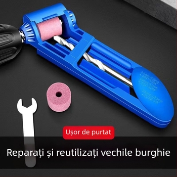 Unealtă portabilă de șlefuire pentru bormașină, cap cilindric, corp din ABS metal, modelul 25×25, aplicație: cap de șlefuire