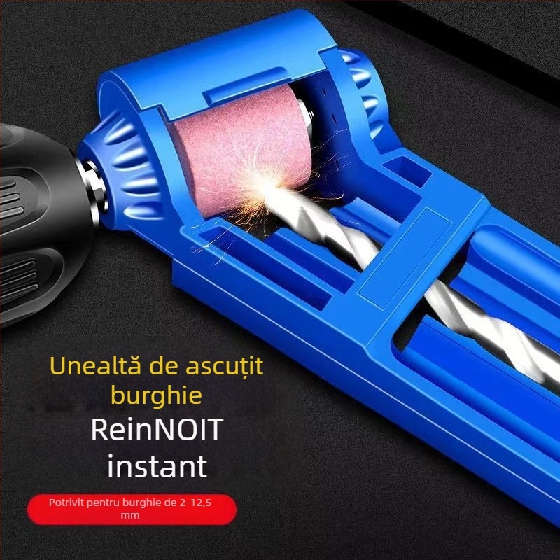 Unealtă portabilă de șlefuire pentru bormașină, cap cilindric, corp din ABS metal, modelul 25×25, aplicație: cap de șlefuire