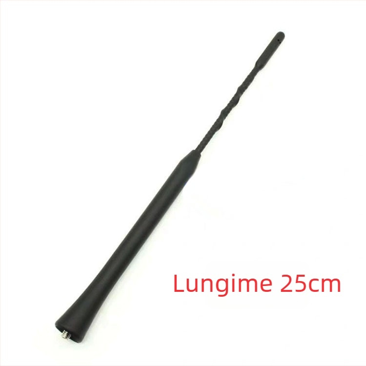 Antena radio auto, montaj filetat, AM/FM, compatibilă cu majoritatea modelelor, durată de viață 200