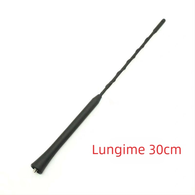 Antena radio auto, montaj filetat, AM/FM, compatibilă cu majoritatea modelelor, durată de viață 200