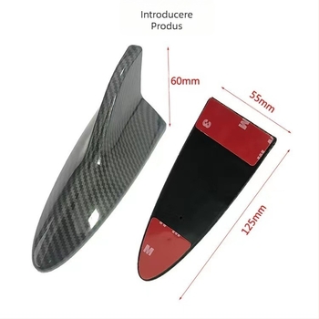 Antena auto universală în formă de aripă de rechin, ABS, montare pe acoperiș, marca HEDLF, model HD-5420, compatibilă cu modelul universal