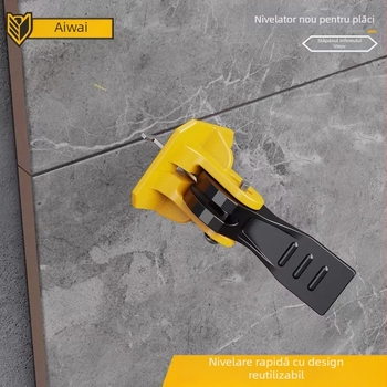 Aiwei unealtă de nivelare a plăcilor cu ace din oțel interschimbabile și clips de poziționare pentru precizie