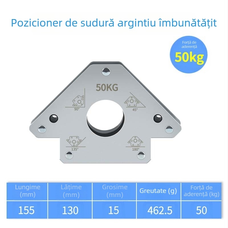 Poziționer de sudură cu magnet Onkel.J (pentru poziționare în sudură, diametru standard 168, material Locator 168, seria 168)