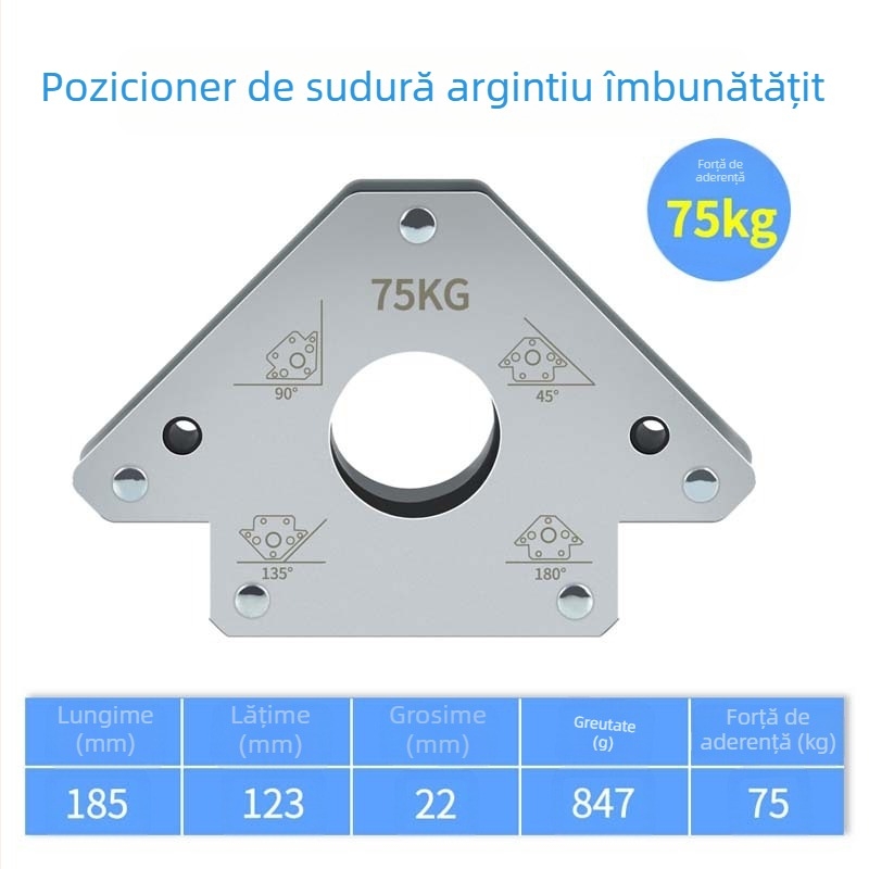 Poziționer de sudură cu magnet Onkel.J (pentru poziționare în sudură, diametru standard 168, material Locator 168, seria 168)