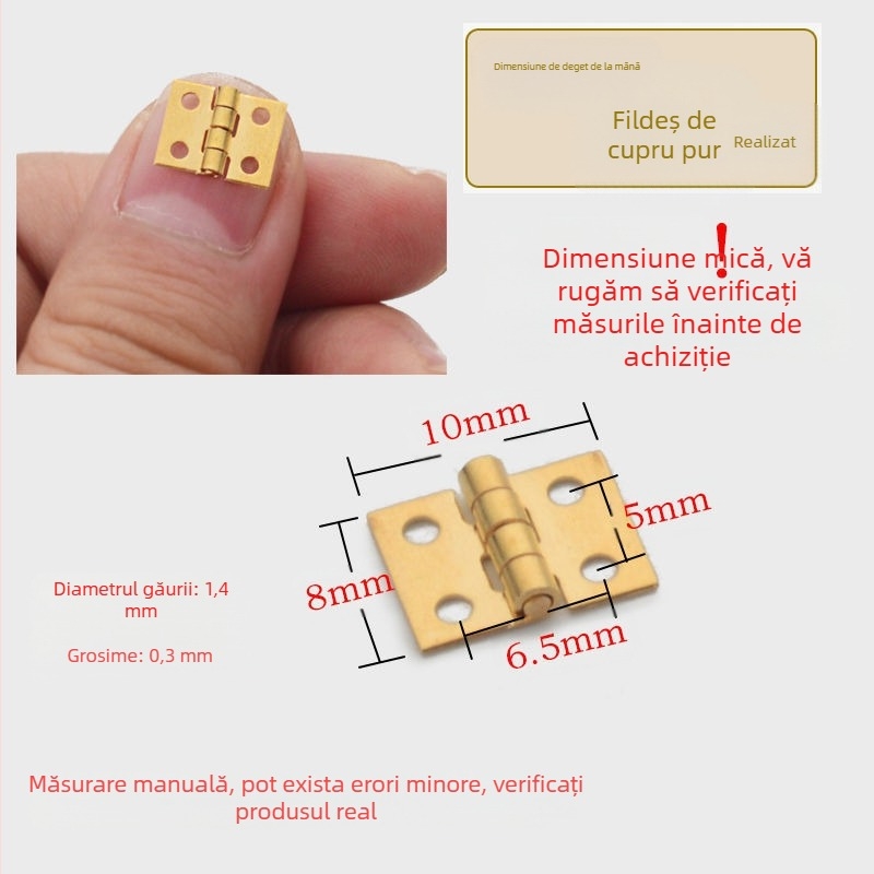 Balama din cupru pentru cabană din nuc – accesorii din piatră-plastic, pliabile