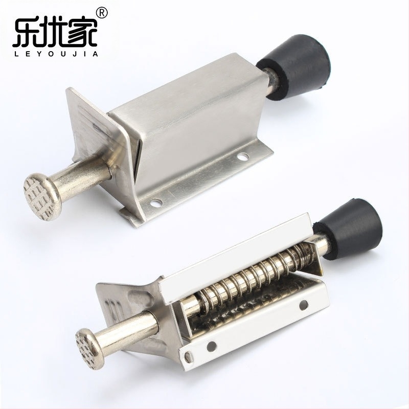 Fixator pentru uși, din oțel inoxidabil, model 2012, montare pe podea, finisaj wire-drawing, control automat